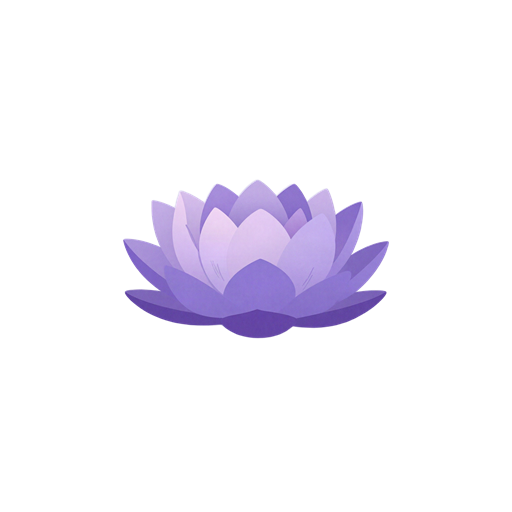 A lotus flower opening on still water, sending out gentle ripples